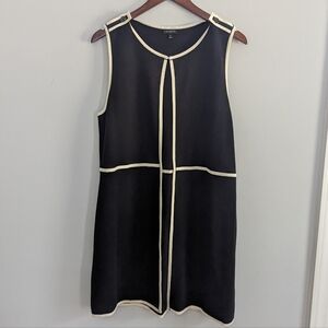 Women's Talbots Navy Cream Sweater Vest Small